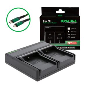 Premium Dual PD Performance charger Casio NP-40 incl. USB-C input/output