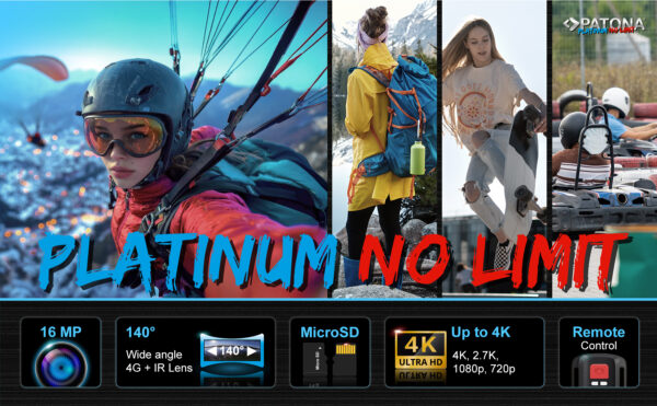 Platinum Action Cam Life SL4 3K with APP control - Afbeelding 9